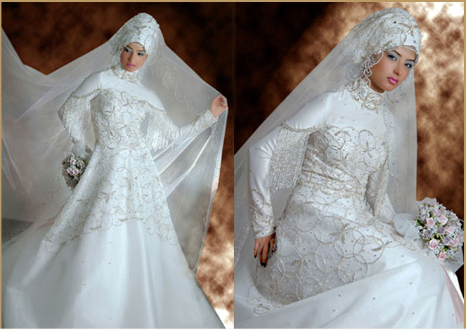 Добавлено на сайт - Мусульманские свадебные платья фото.
